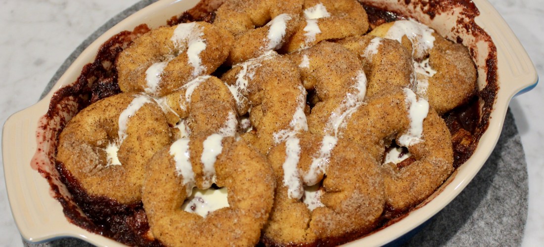 A sickly sweet Steven Bradberry Doughnut Cobbler waiting for fifth boot Steven Bradbury.