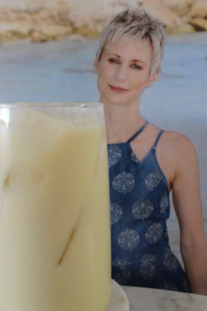 Anastasia Woolmer enjoying a Piñastasia Colamer after becoming the first boot