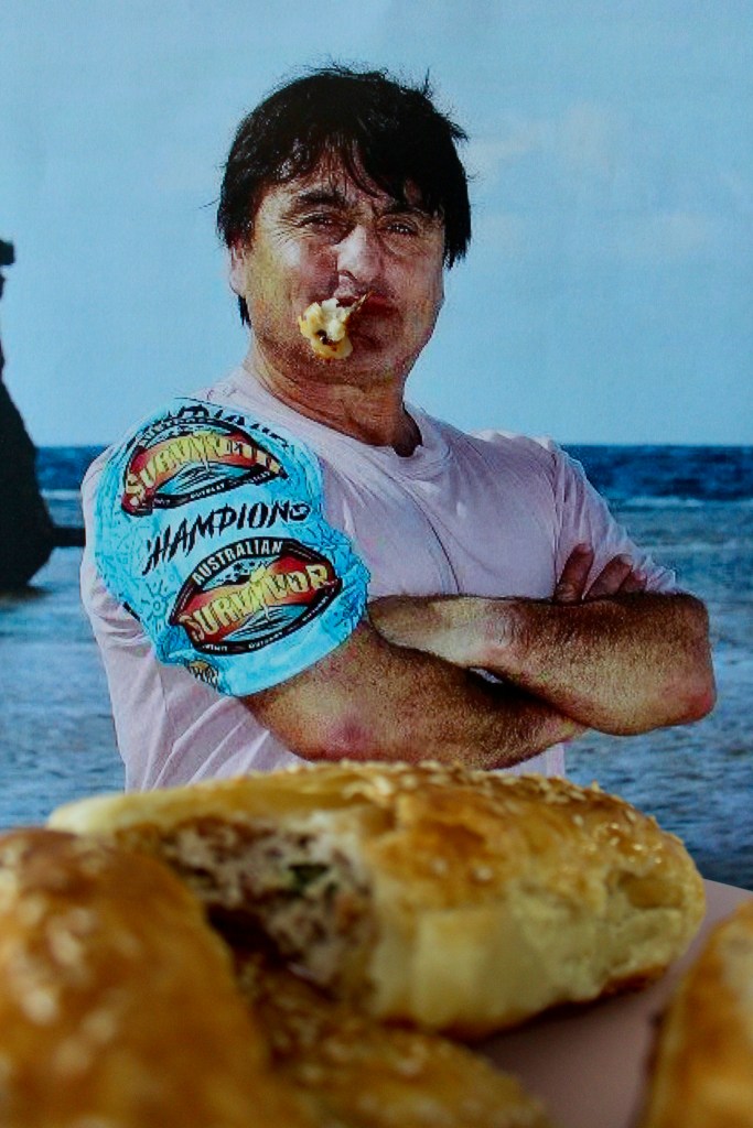 Ross Clarke-Jones testing whether Chicken Rossage Clarke-Rolls could heal him after his tragic injury on Australian Survivor.