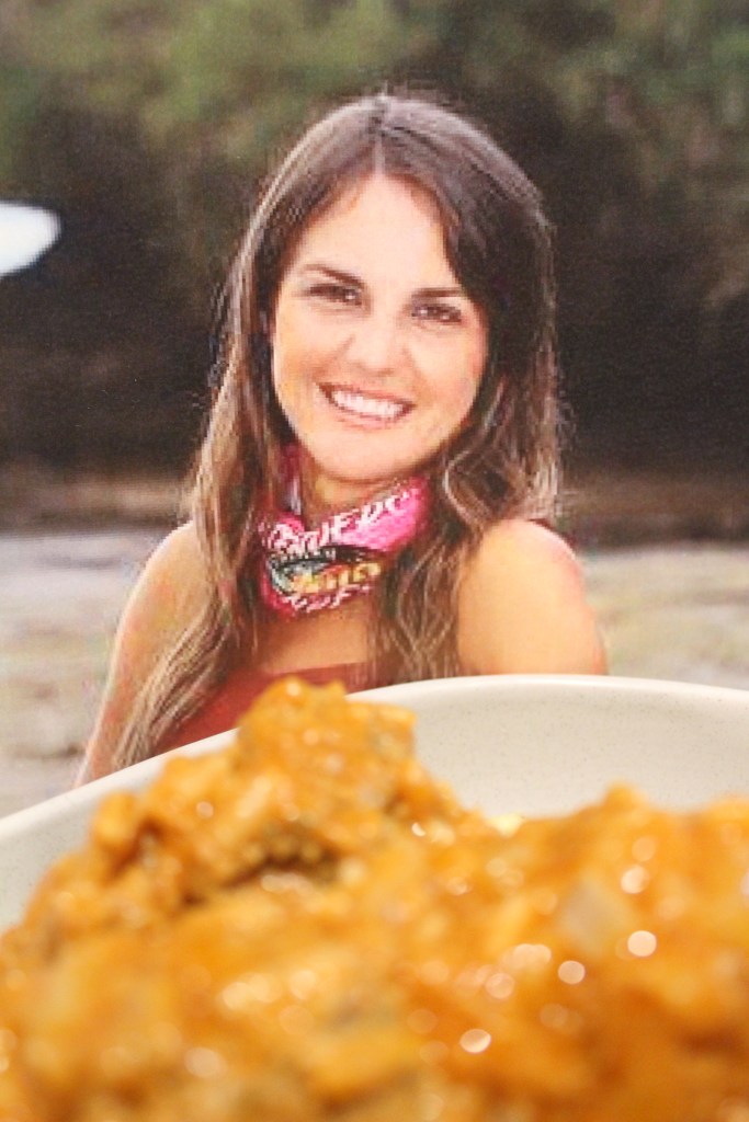 Casey Hawkins ready to claim her only Australian Survivor prize, in the form of my Casey Hawkupine Meatballs